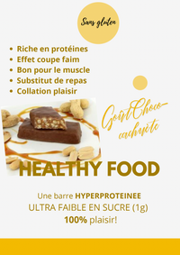 Barres hyperprotéinées Choco Caramel Cacahuètes (7 barres)